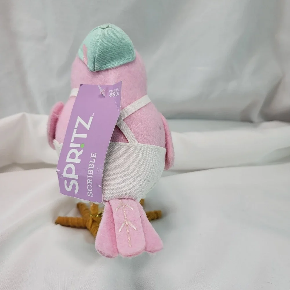 Target Spritz Featherly Friends Easter 2025‎ Scribbles Pink Bird Spring Decor